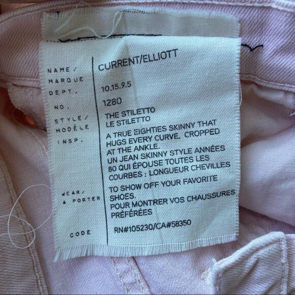 Current Elliott Pink Destroy The Stiletto Jeans - Picture 14 of 16